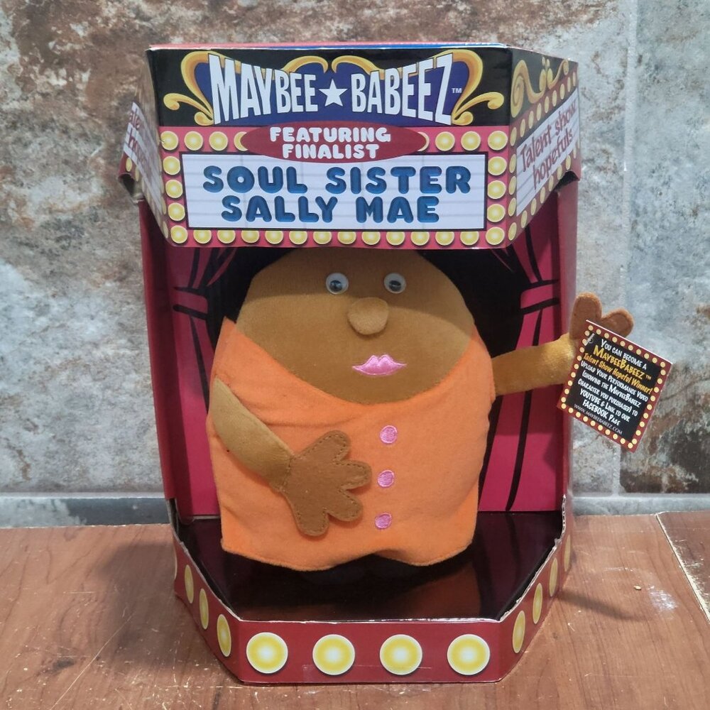 Soul Sister Sally Mae Plush Toy Maybee Babeez Talent Show Hopefuls Doll 2011